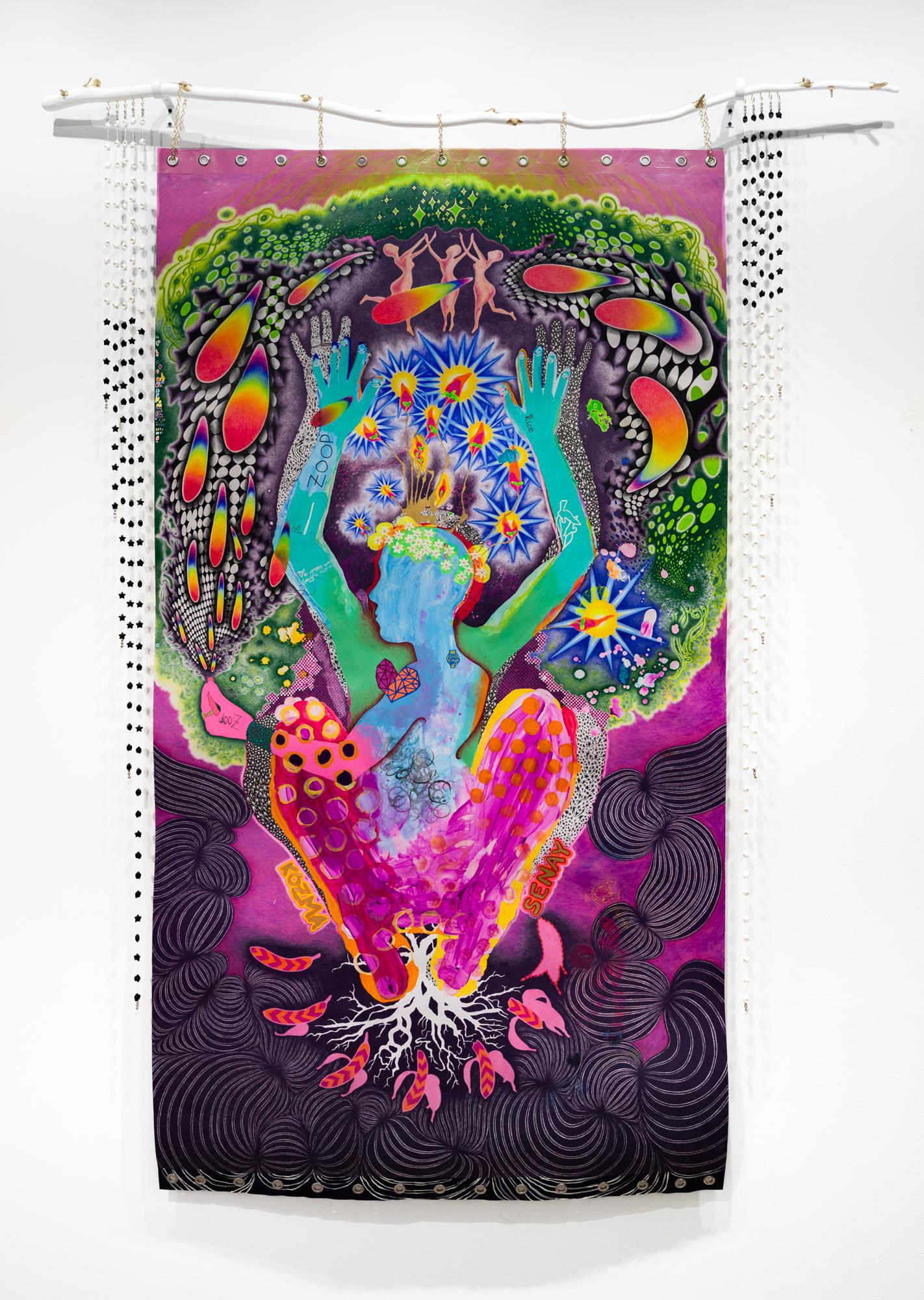 "We
re All Just Taller Children"Artist Self Portrait in Acrylic
Colored Pencil