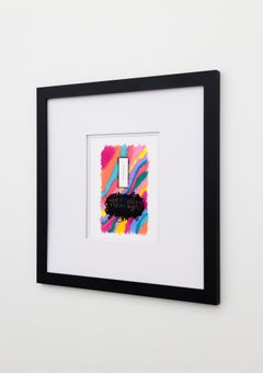 "Et si je vous disais que je crois en vous ?" Aiguille à coudre montée avec pastel