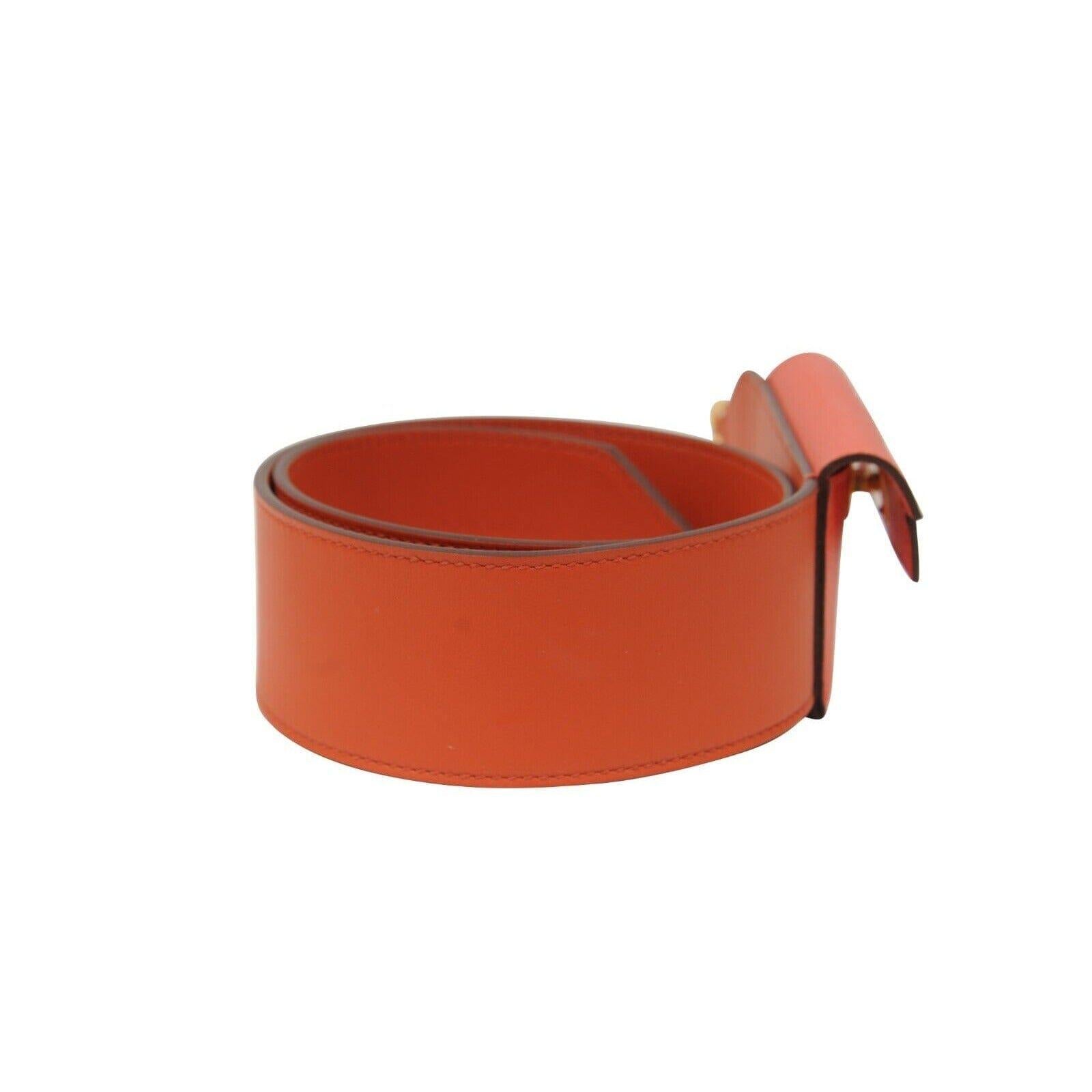 Bolsa Kelly Bolsillo Correa Swift Epsom Terre Battue Capucine Rojo Naranja Piel en venta 1