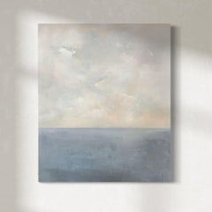 "Hermosa neblina" Pintura abstracta de paisaje