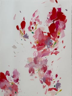 "Flourishing Fragrance" Unframed Abstract Painting on Paper