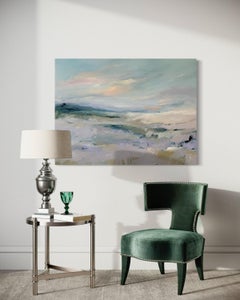 "Persuasión púrpura" Pintura abstracta de paisaje