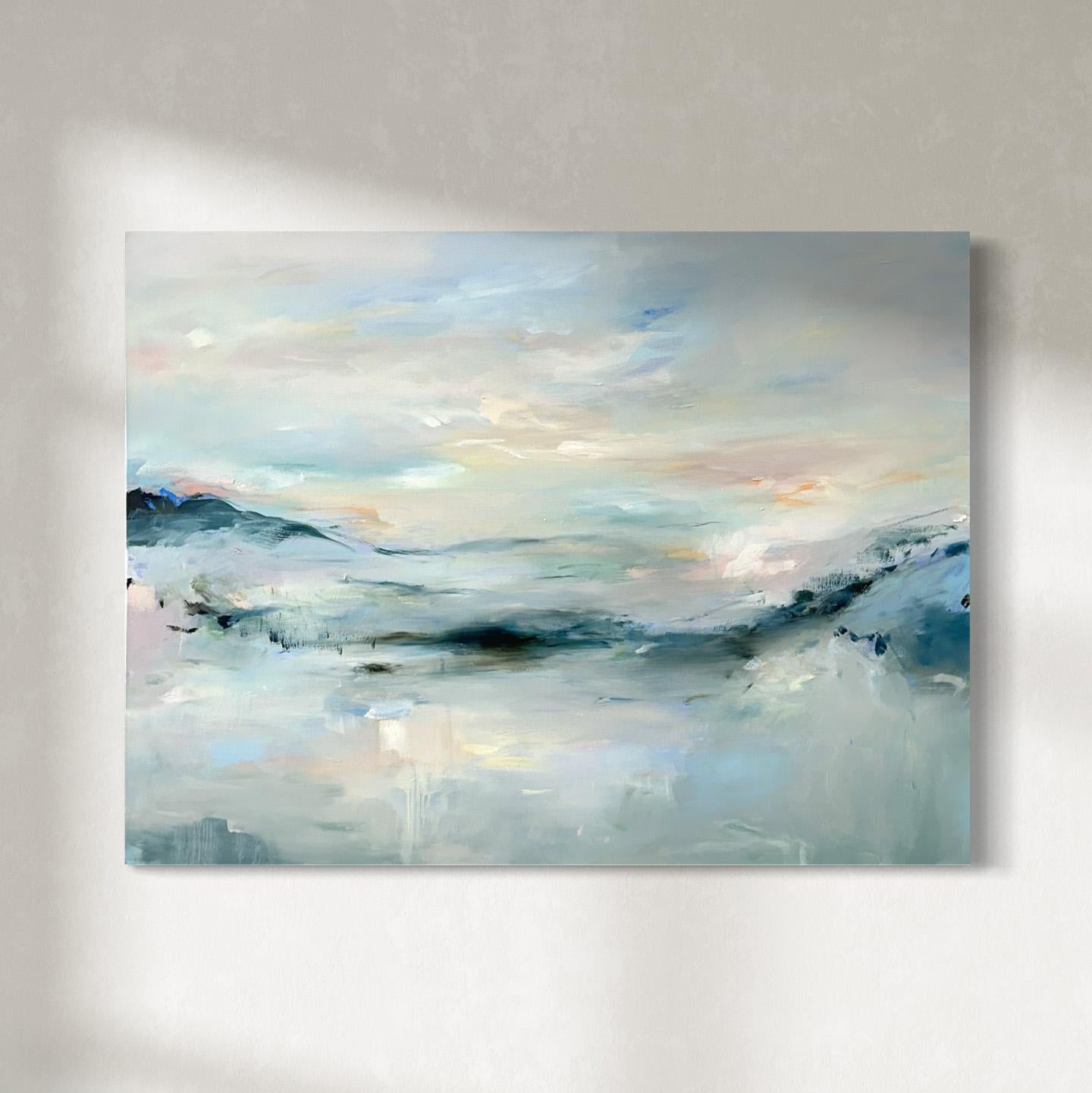 Abstract Painting di Kelly Rossetti - "Ricorda" Pittura astratta di paesaggio