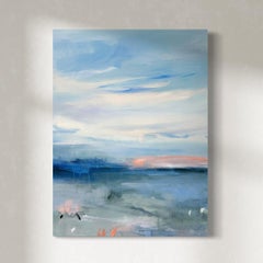 "El camino a través" Pintura abstracta de paisaje