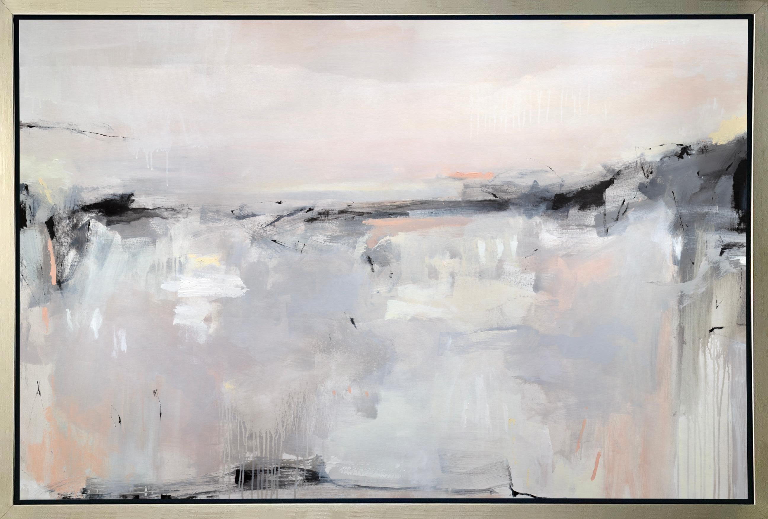 Kelly Rossetti Abstract Print – „Forever Roaming“, gerahmter Giclee-Druck in limitierter Auflage, 36" x 54"