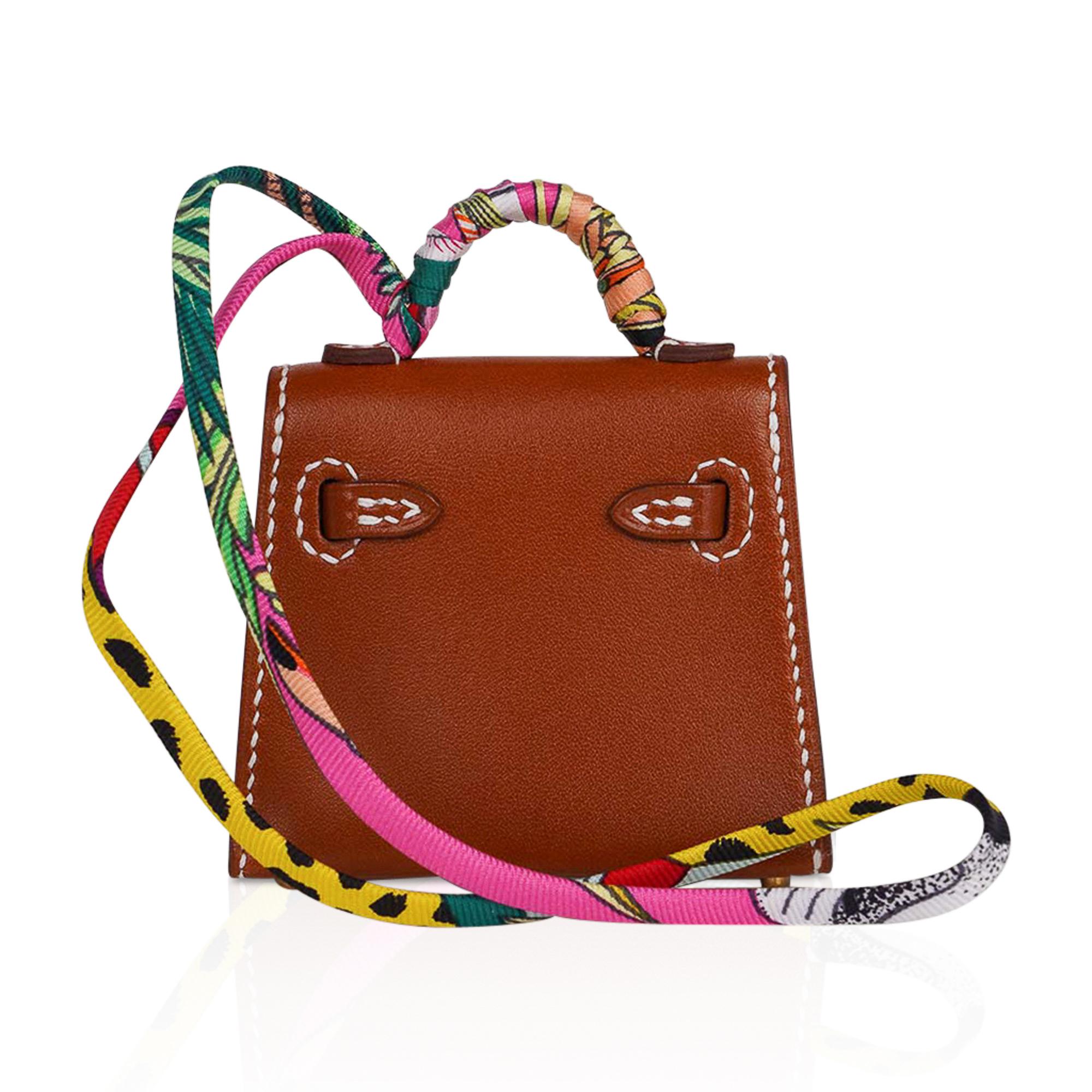Women's Kelly Twilly Bag Charm Gold Tadelakt Gold Hardware New w/Box