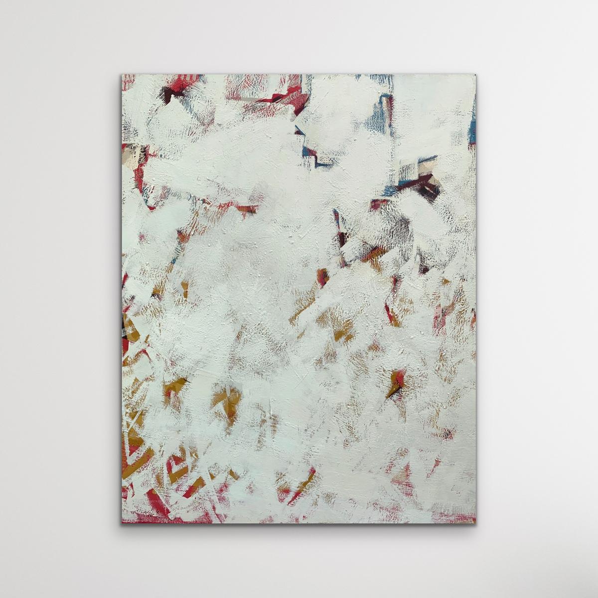 Original abstract oil painting on canvas, textural layers with hidden history, white space, journey in marks. Inspired by balance.

Kelly Washbourne, contemporary painter, available online and in our gallery at Wychwood Art. Kelly Washbourne’s work
