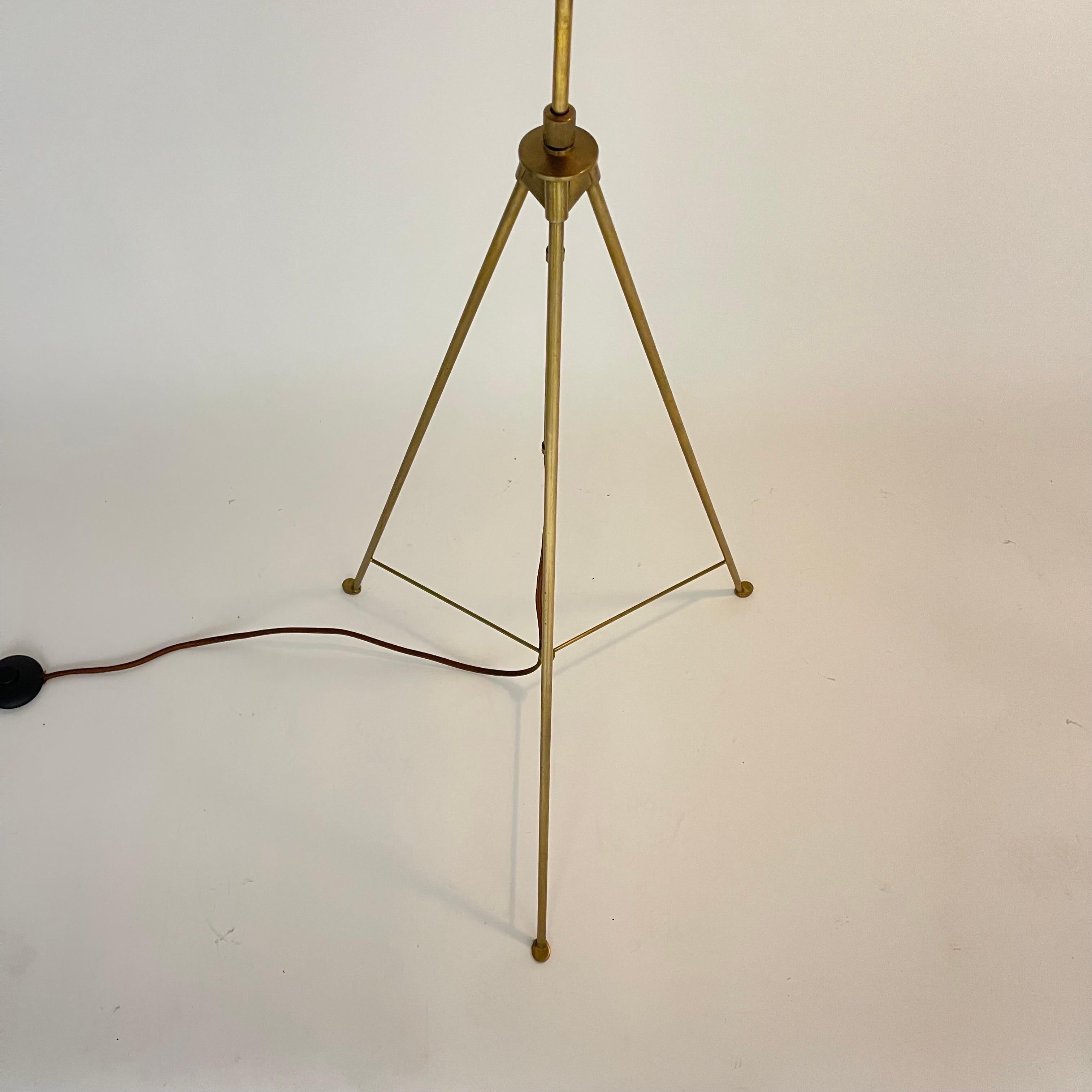 Kelly Wearstler Adjustable Bronze and White Enamel Floor Lamp, USA 2015 In Good Condition For Sale In Miami, FL