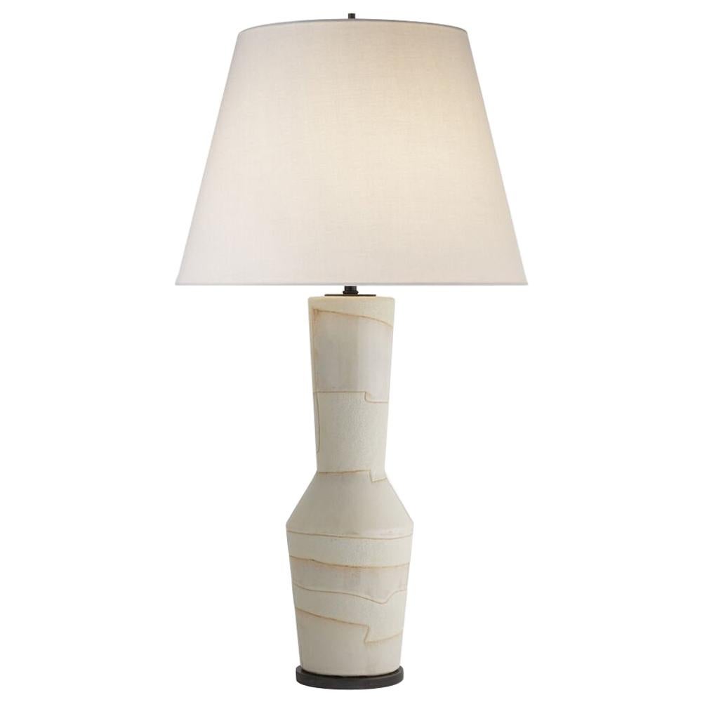 Kelly Wearstler Alta Ceramic Table Lamp in Porous White & Ivory