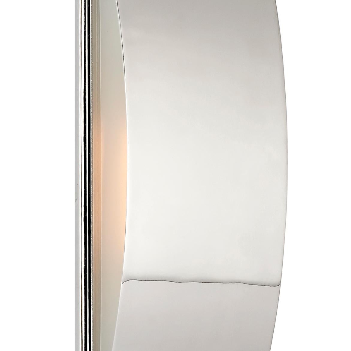 Contemporary Kelly Wearstler Avant Medium Linear Sconce Brass & Frosted Glass - USA 120V