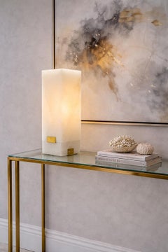 Kelly Wearstler “Covet” Alabaster Rechargeable Table Lamp for Visual Comfort