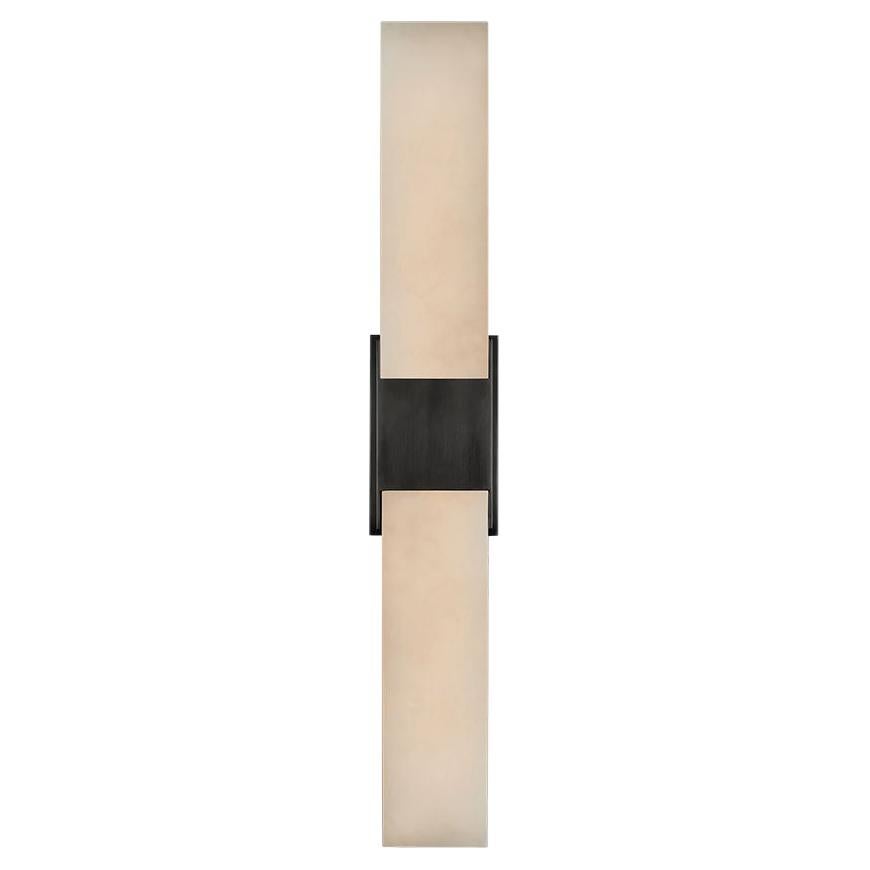 Kelly Wearstler Covet Double Box Sconce in Bronze For Sale