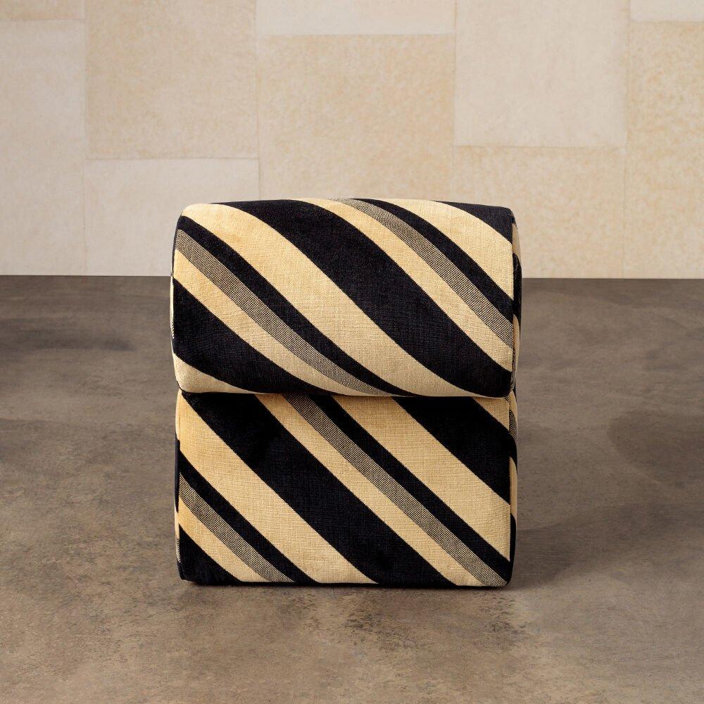 Pouf Esfera di Kelly Wearstler in tessuto Checker Mushroom in vendita 5