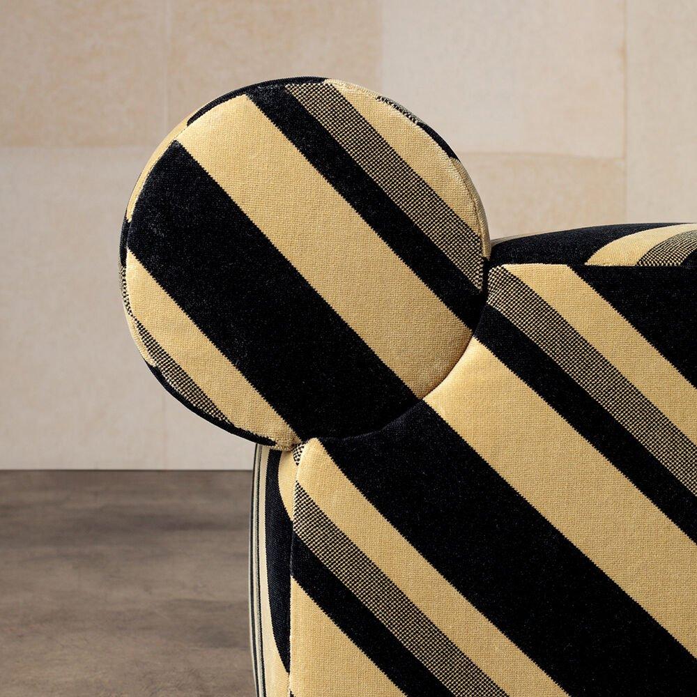 Pouf Esfera di Kelly Wearstler in tessuto Checker Mushroom in vendita 6