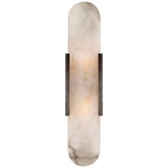 Kelly Wearstler Melange Elongated Sconce in Brass and Alabaster 220V