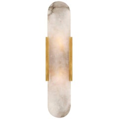 Kelly Wearstler Melange Elongated Sconce in Brass and Alabaster 220V