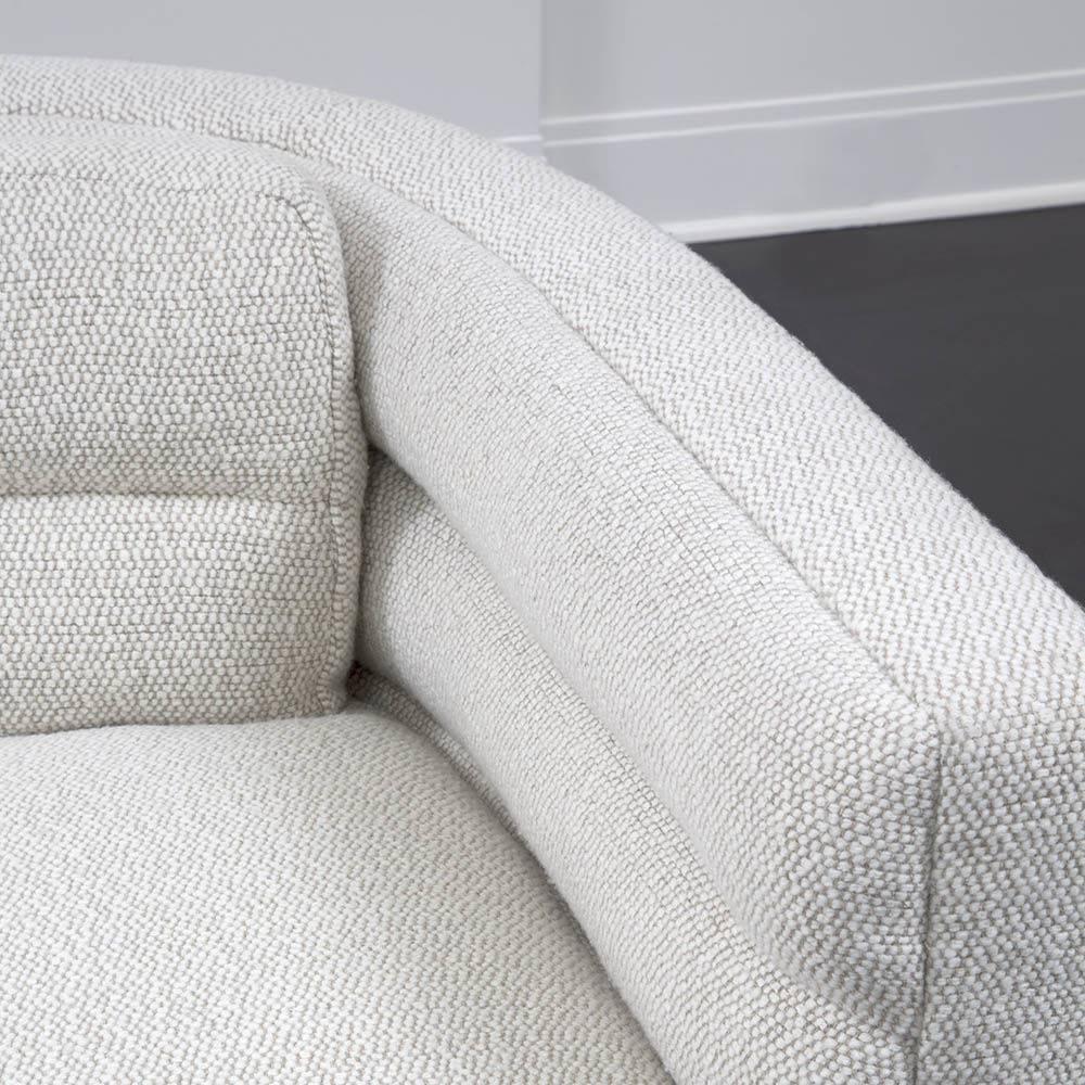 Kelly Wearstler Melrose Sofa in Quay Golden Chenille For Sale 2