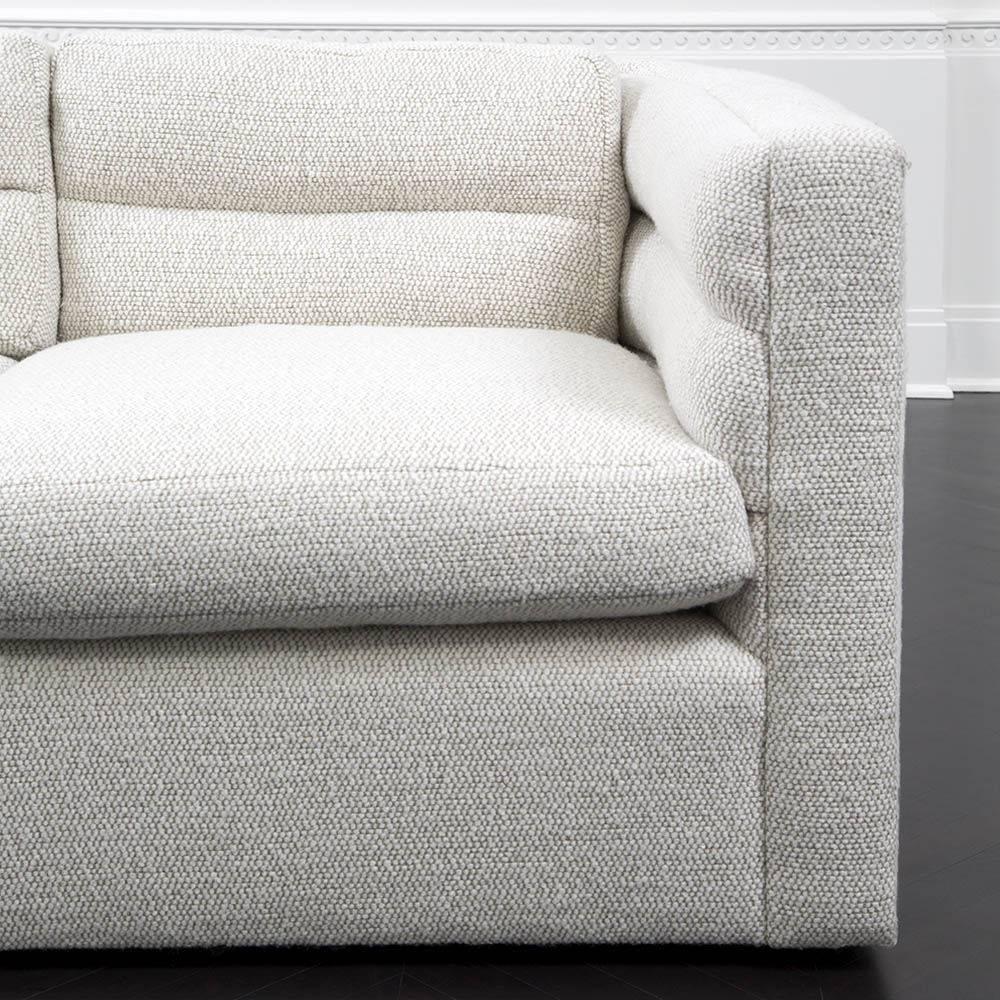 Kelly Wearstler Melrose Sofa in Quay Golden Chenille For Sale 3