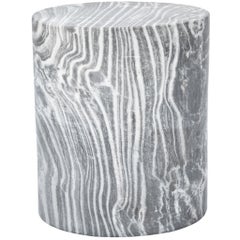 Kelly Wearstler Monolith Side Table in Grey Rainbow Marble