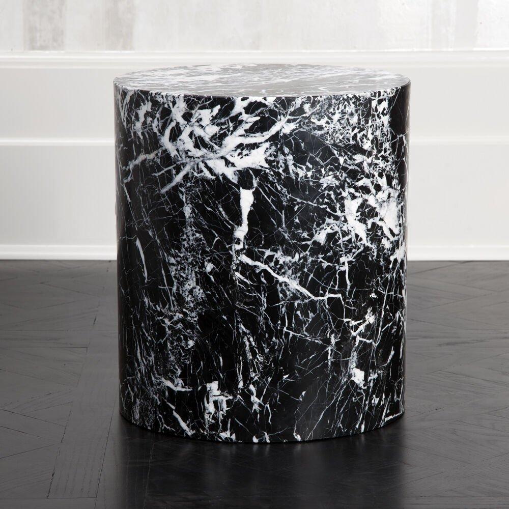 Kelly Wearstler Monolith Side Table in Russo Red Marble For Sale 2