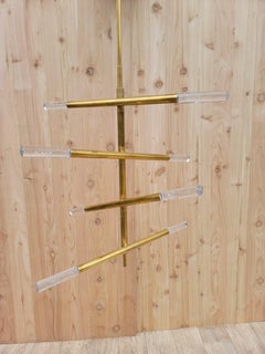 Lustre articulé Rousseau Kelly Wearstler en laiton bruni antique