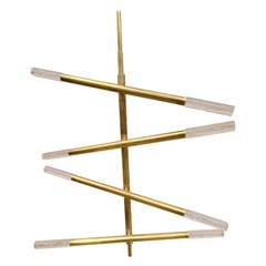 Kelly Wearstler Rousseau Articulating Chandelier in Antique Burnished Brass