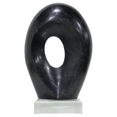Used Kelly Wearstler Signed Large Marble Sculpture on Lucite Base