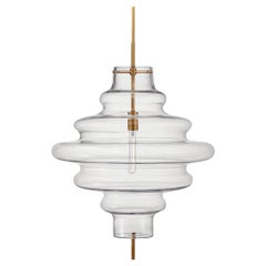 Kelly Wearstler Tableau Large Pendant in Burnished Brass and Glass