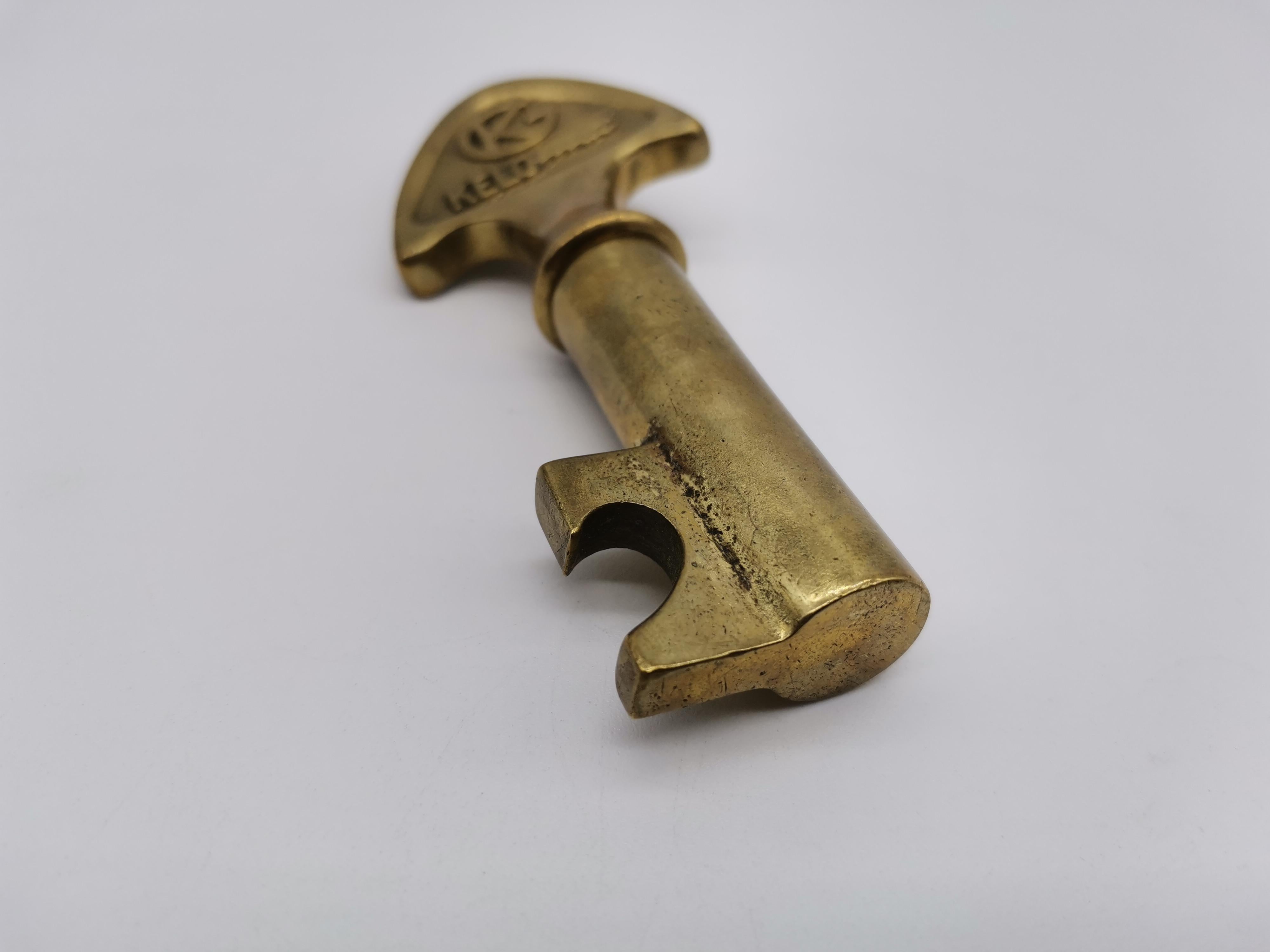 A Kelomat cork screw made of brass by Carl Auböck.