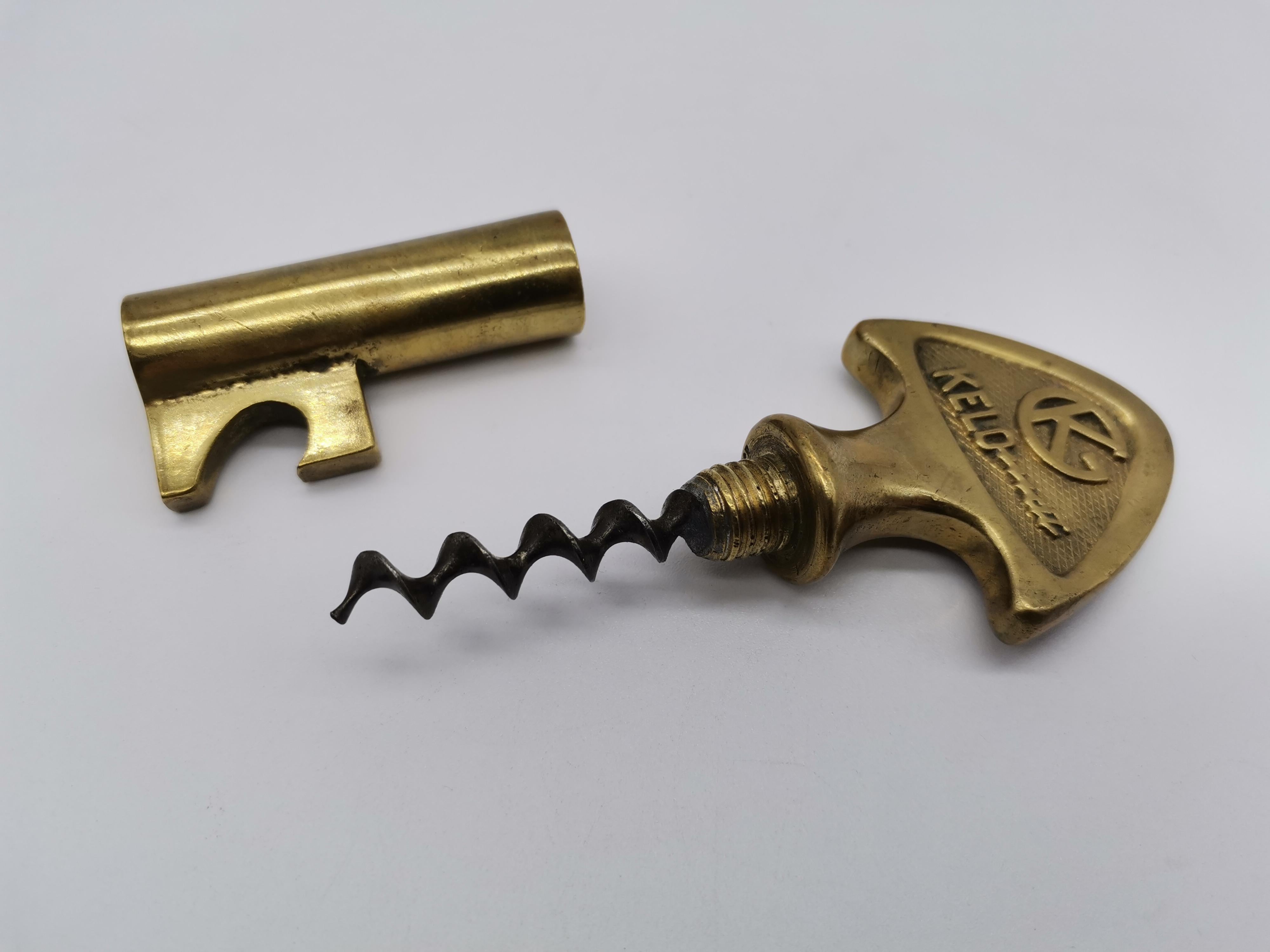 Mid-20th Century Kelomat Cork Screw, Brass, Carl Auböck Vienna, Austria For Sale