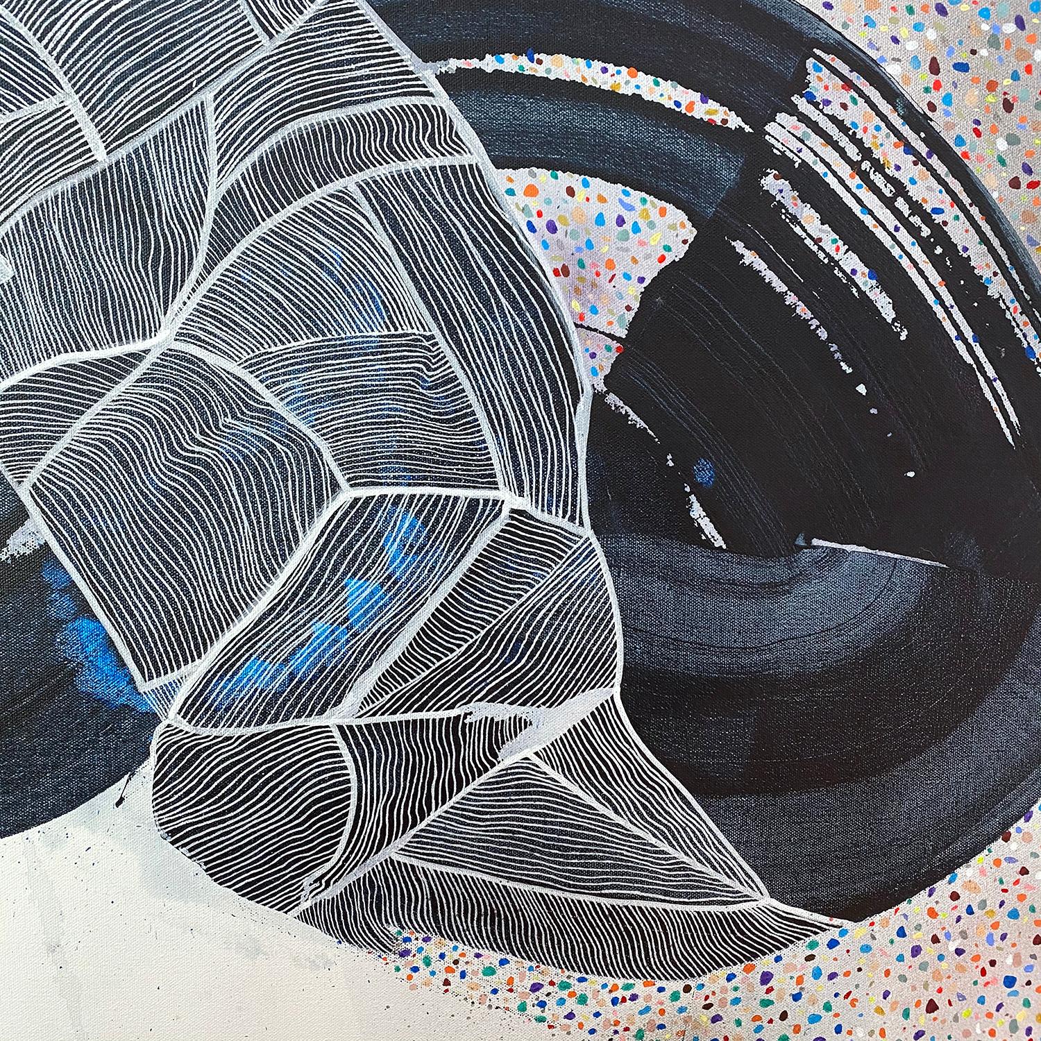 Abstrakt-expressionistisches Gemälde, „Braiding Memories“ – Painting von Kelsey Overstreet
