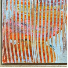 Abstract Expressionist Painting Titled, "Linger A Little Longer"