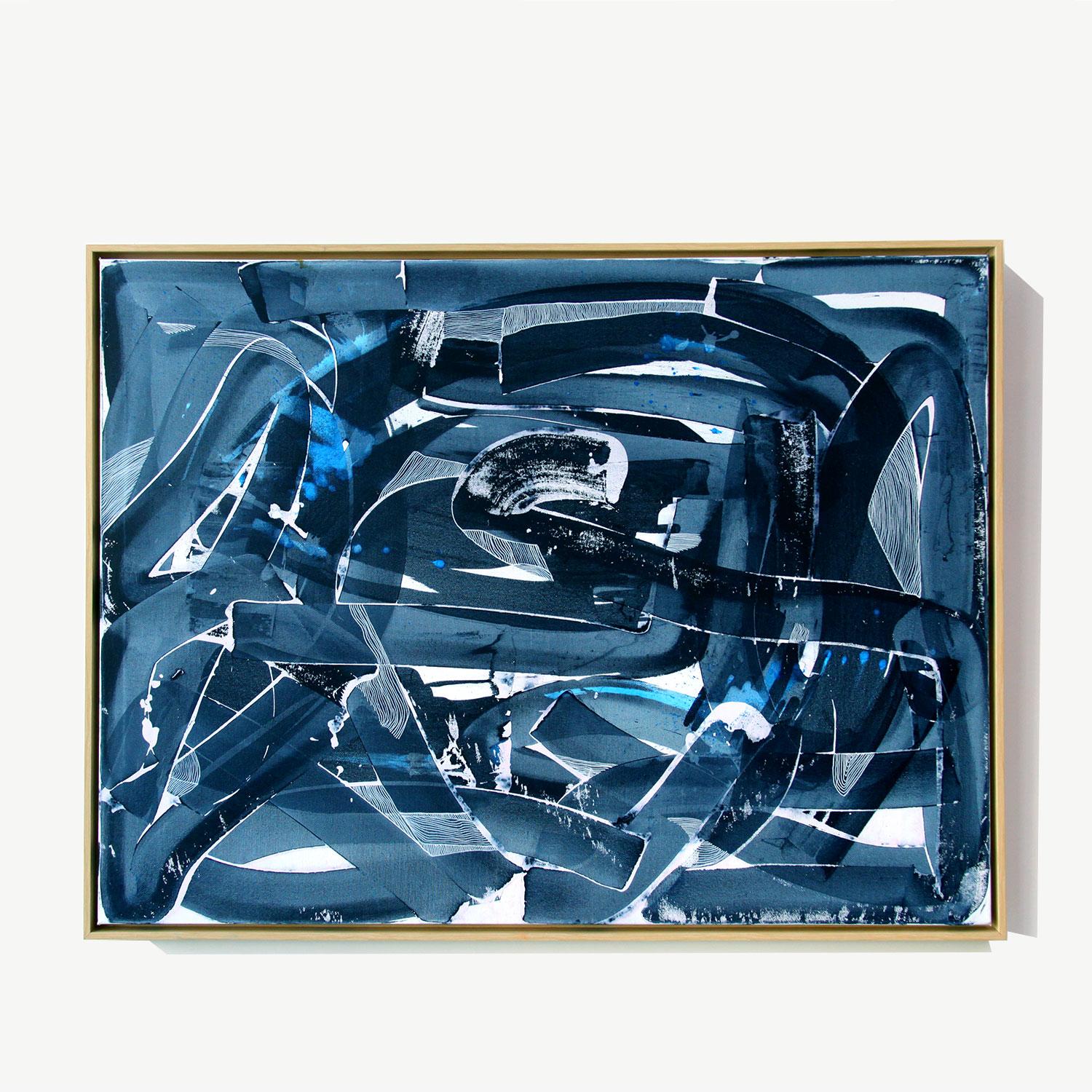 Peinture expressionniste abstraite contemporaine, «ango » - Painting de Kelsey Overstreet