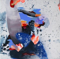 Peinture expressionniste abstraite colorée, « Wild Abandon » 2022