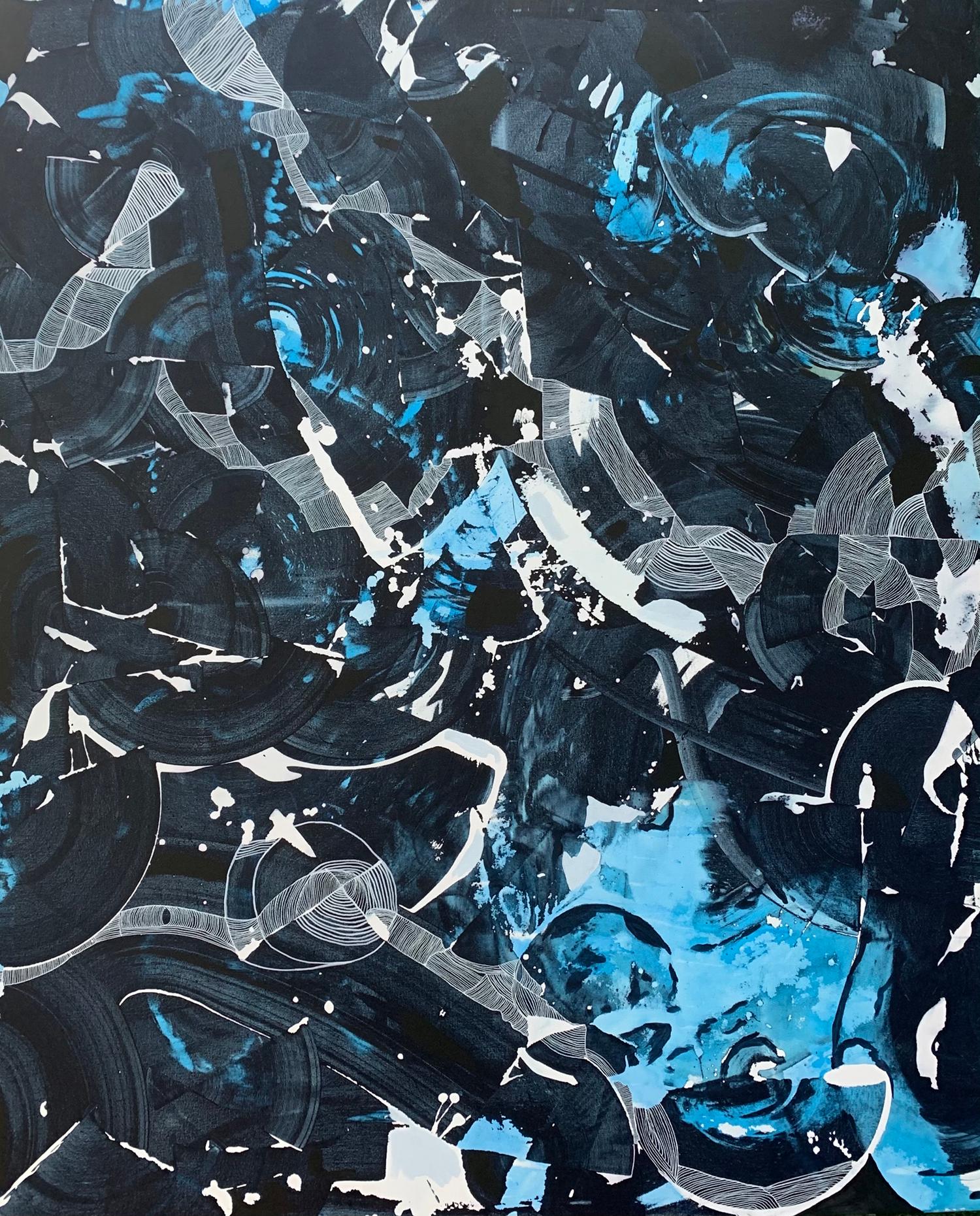 Kelsey Overstreet Abstract Painting - Contemporary Abstract Expressionist Painting, "Meditation In Movement"