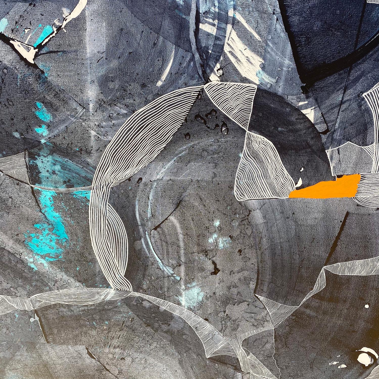 Peinture expressionniste abstraite contemporaine, « Tout ce qui flotte et paillette » - Expressionnisme abstrait Painting par Kelsey Overstreet