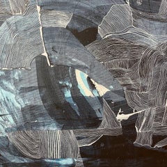 Abstract Expressionist Painting Titled, "Slow Weaving"