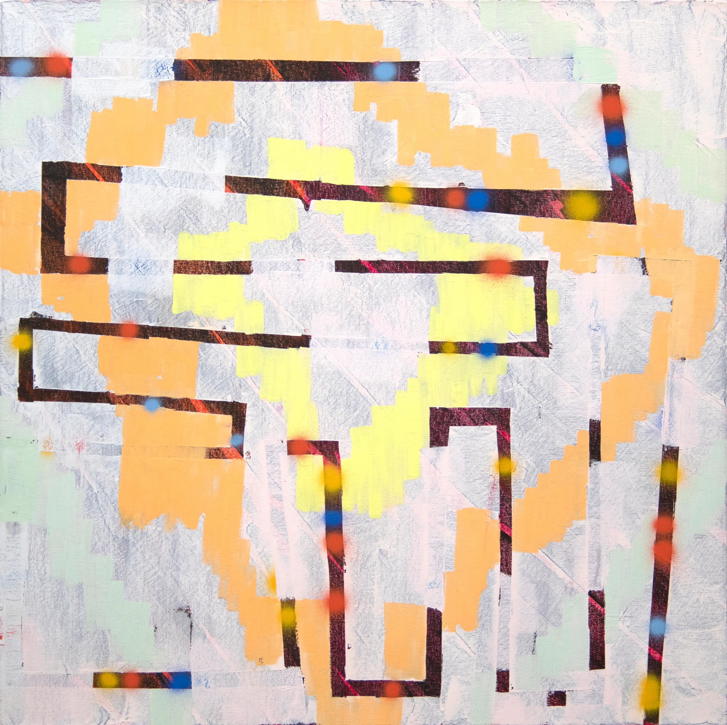 Keltie Ferris Abstract Painting - Untitled