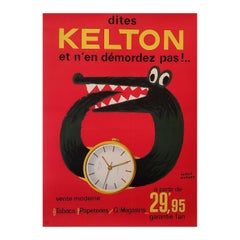 Kelton Watch by Herve Morvan Original Vintage Poster
