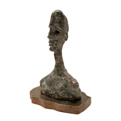 Kelvin LaVerne Rara e importante escultura "El alma de Giacometti" Años 80 (Firmada)