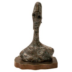 Kelvin LaVerne Rara e importante escultura "El alma de Giacometti" Años 80 (Firmada)
