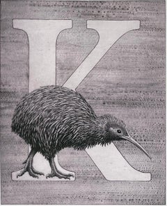 "K", für Kiwi aus Kelvin Manns Tieralphabet