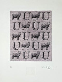 "U", from Kelvin Mann's animal alphabet