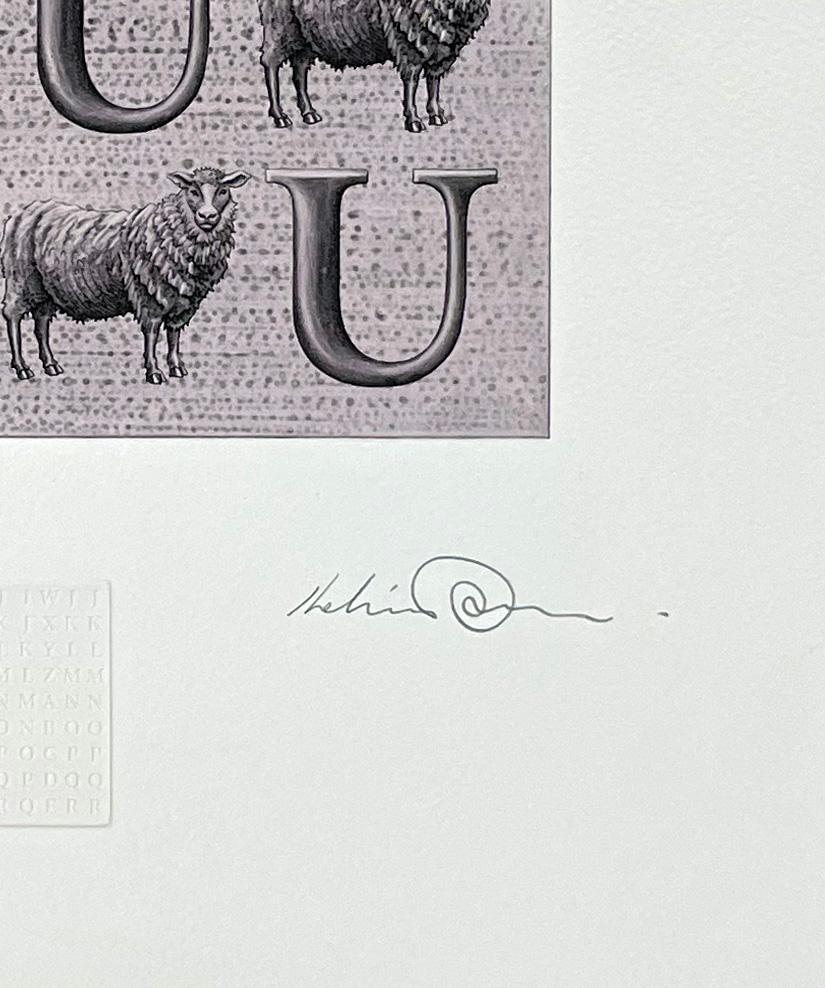 „U“, aus dem Tieralphabet von Kelvin Mann im Angebot 2