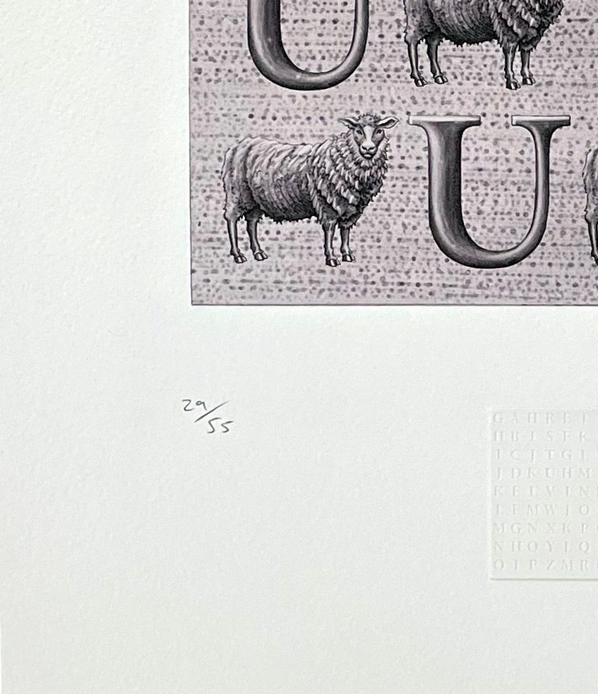 „U“, aus dem Tieralphabet von Kelvin Mann im Angebot 3