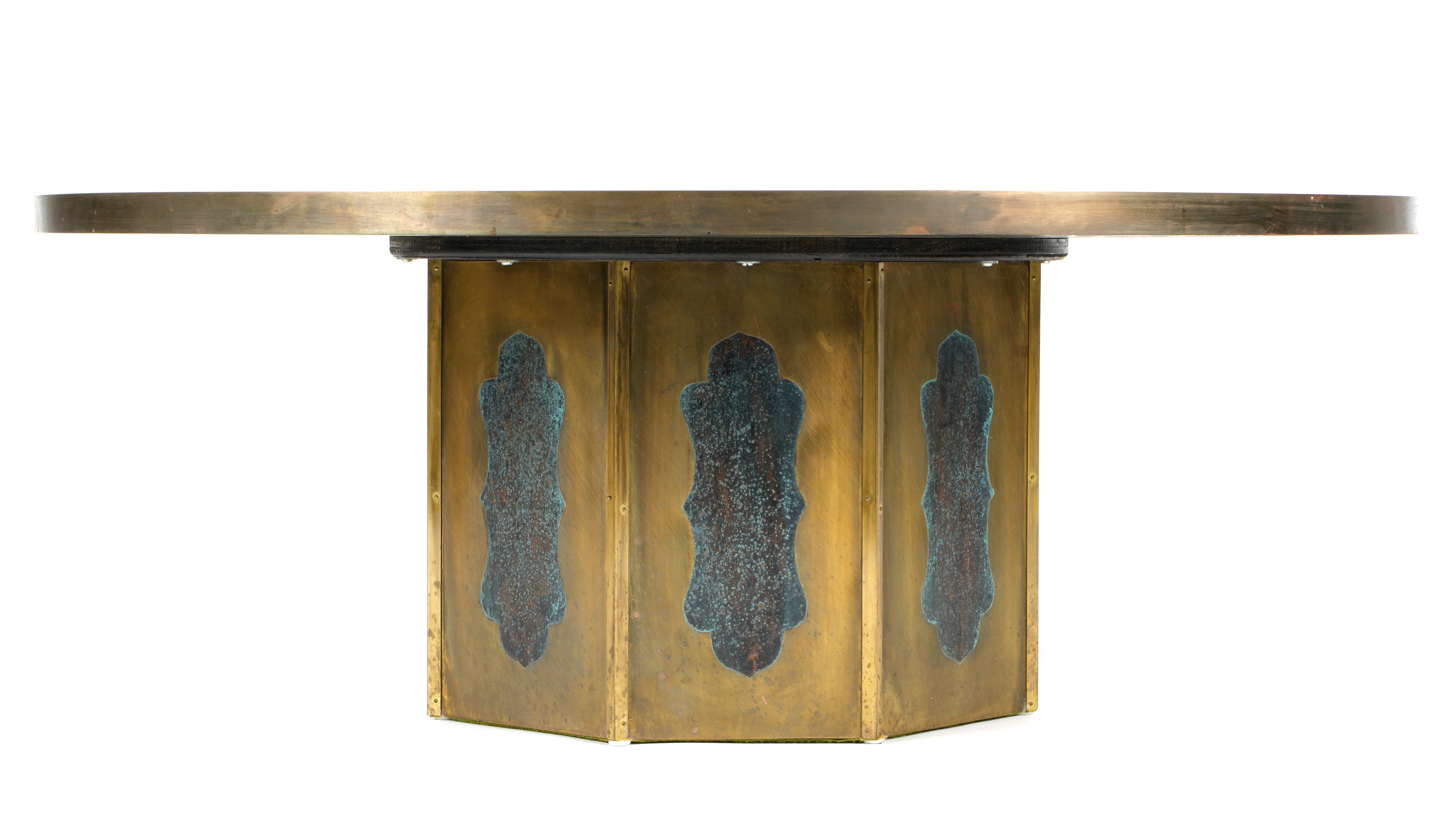 Kelvin & Philip LaVerne 'Chan' Bronze and Pewter Coffee Table 47
