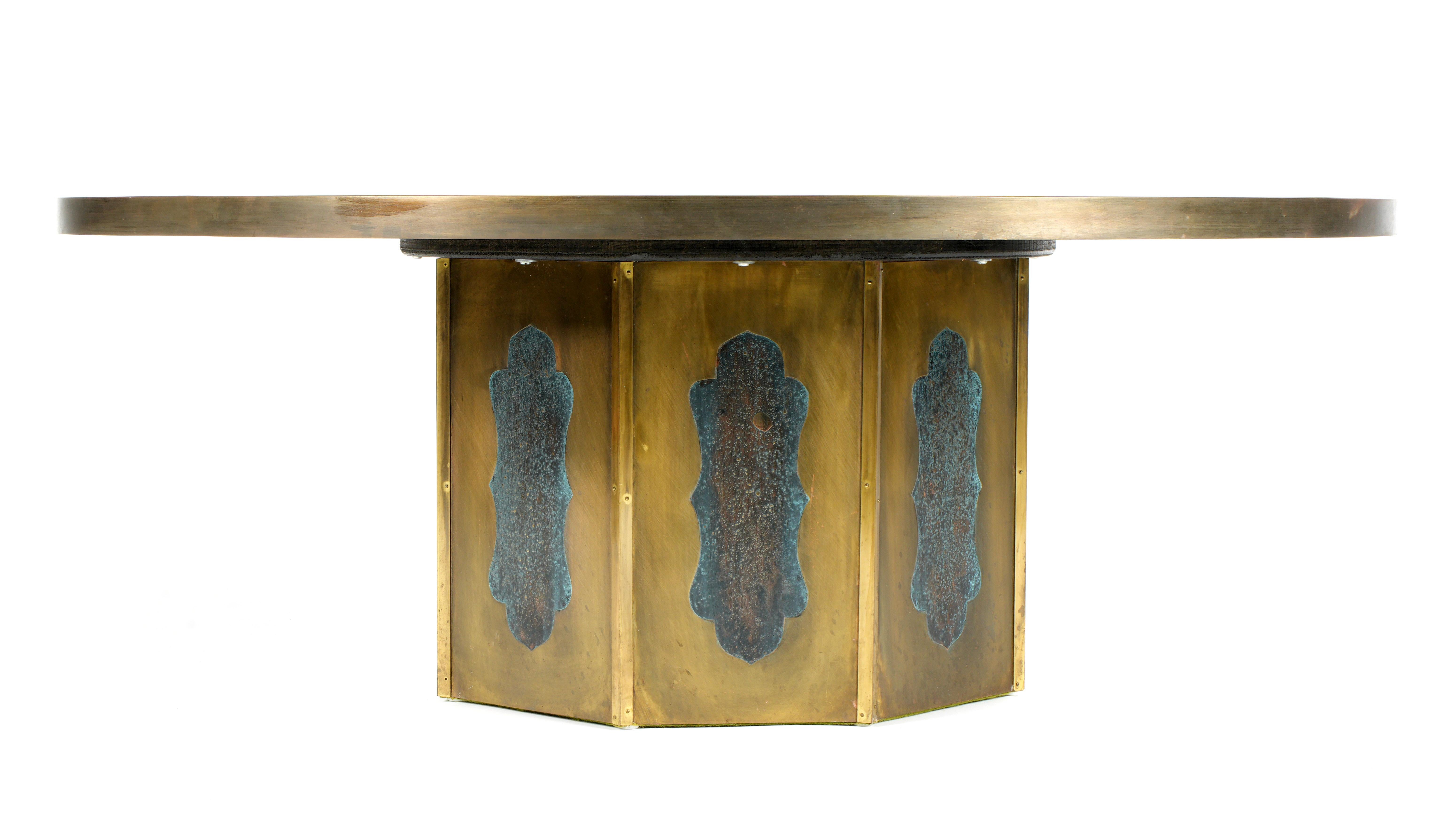 Mid-20th Century Kelvin & Philip LaVerne 'Chan' Bronze and Pewter Coffee Table 47
