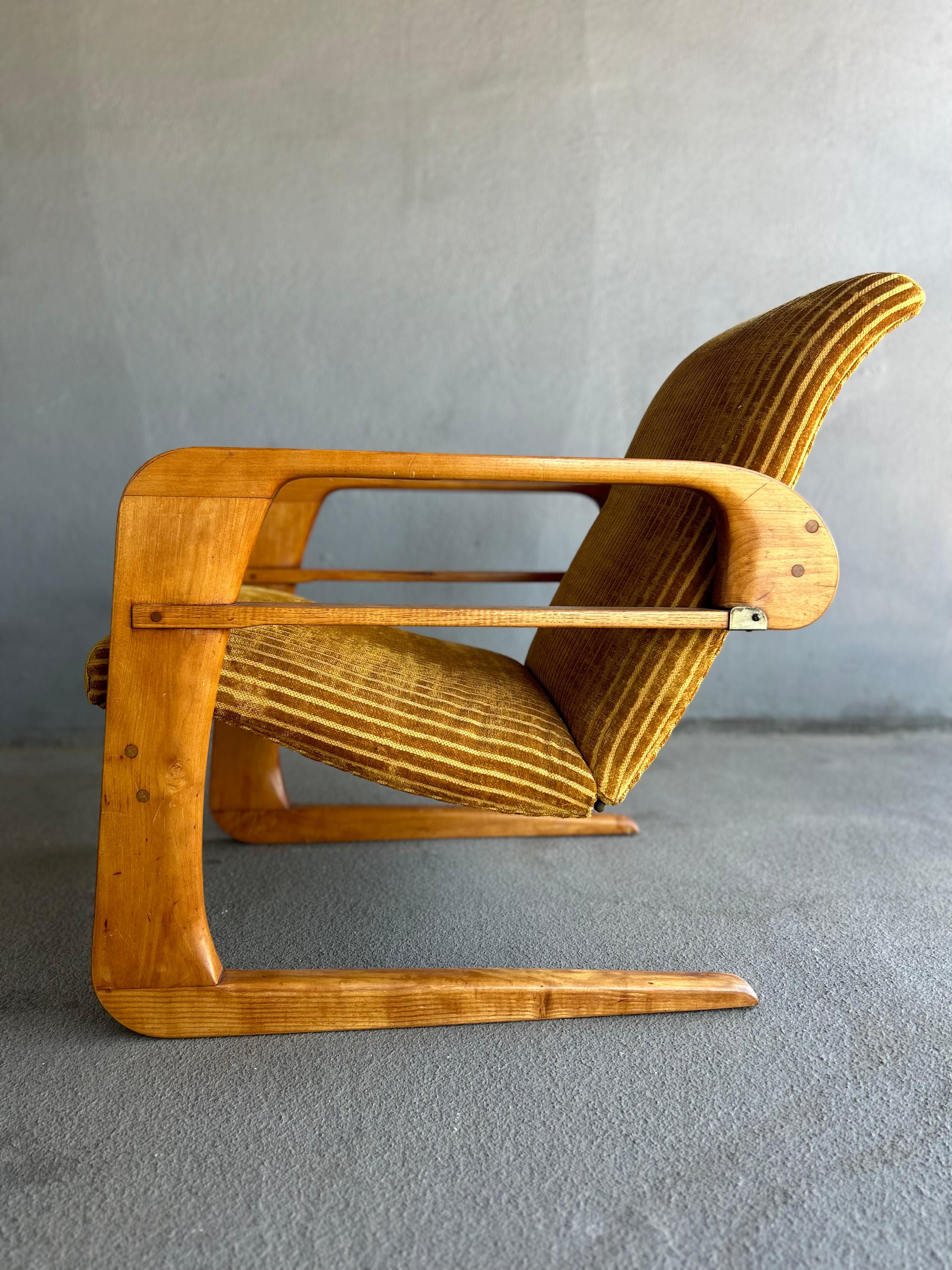 Mid-Century Modern Iconic Airline Lounge Chair by Kem Weber, 1930's