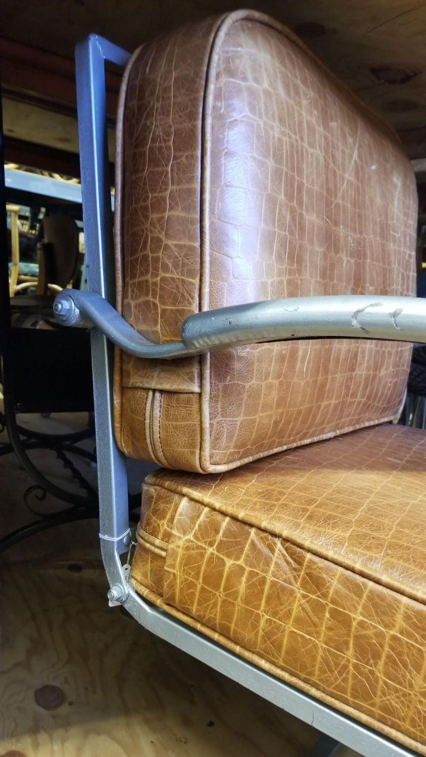 Mid-20th Century Kem Weber Art Deco Springer Machine Lounge Chair