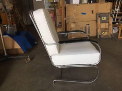 KEM Weber Chrome Art Deco Armchair "Springer Chair" for Lloyd